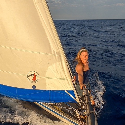 Amy Enjoys Her Sailing