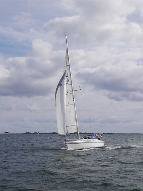 3 reefed furling genoa