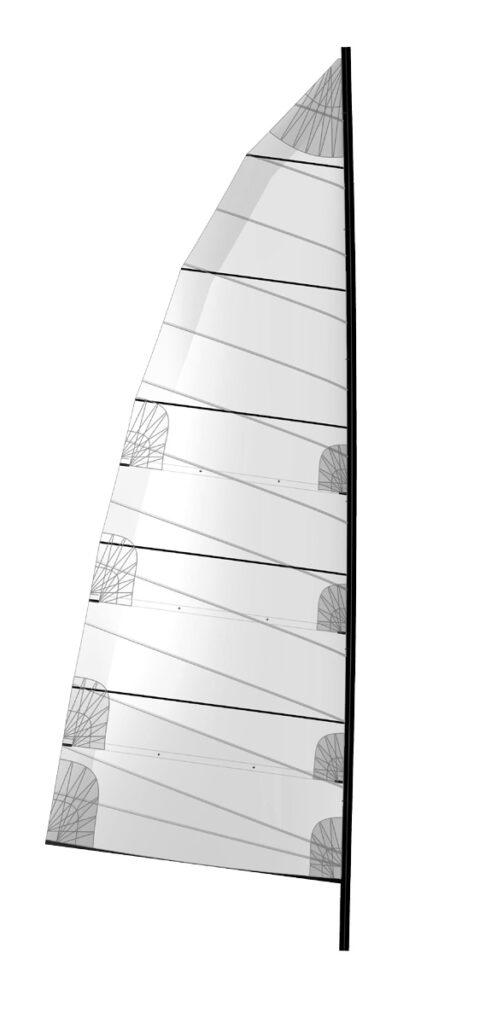 Catamaran mainsail large roach multihull mainsail