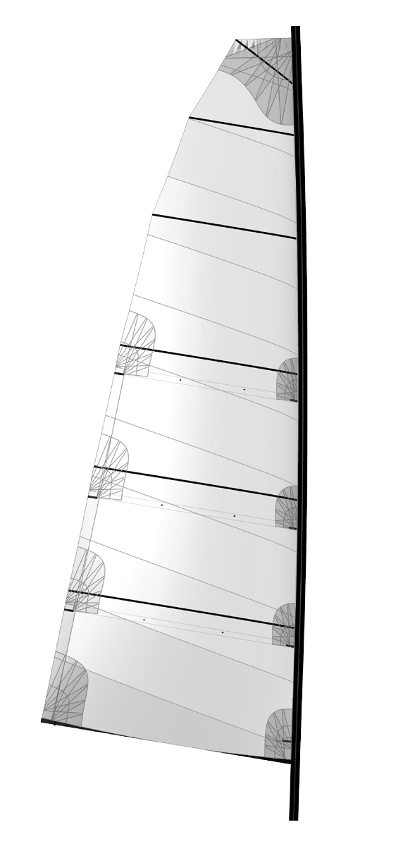 Catamaran Mainsail Semi squarehead fathead multihull mainsail
