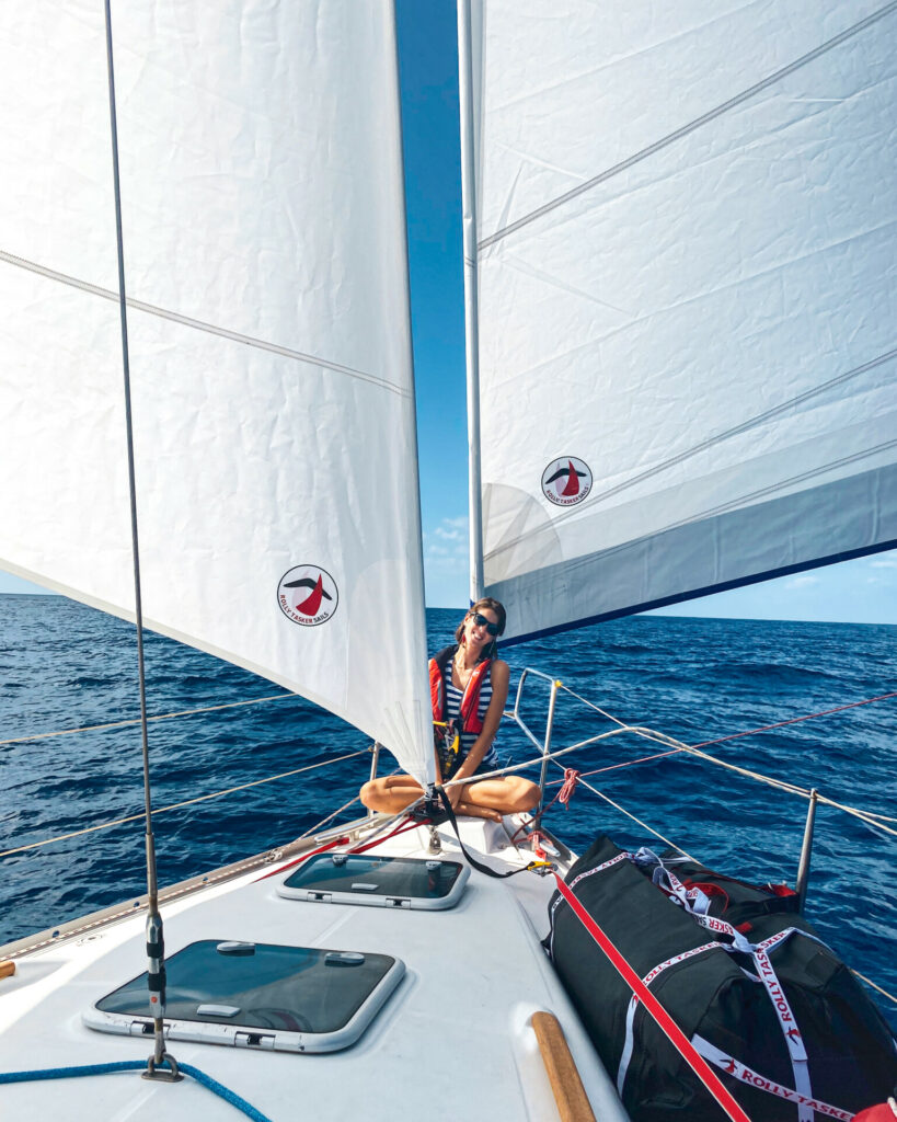 Greta with Genoa and jib