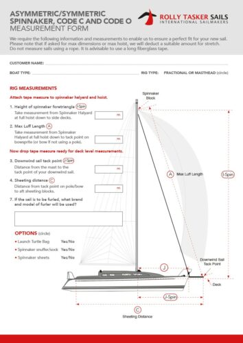 How to Measure Your New Sails - Rolly Tasker Sails
