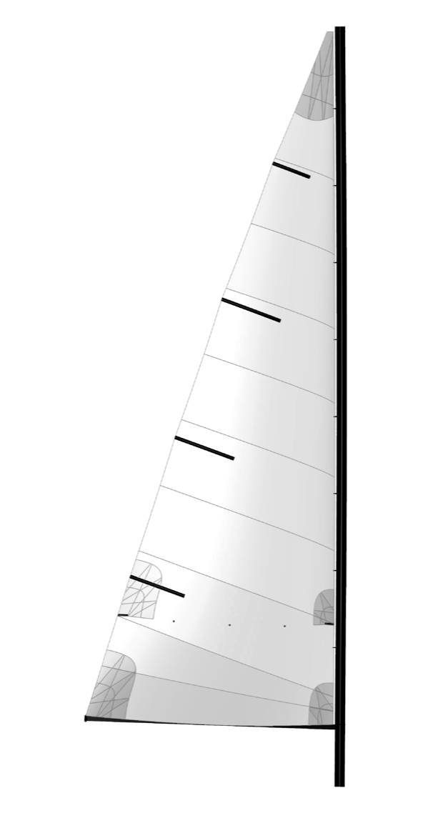 mainsail crosscut inshore short battens