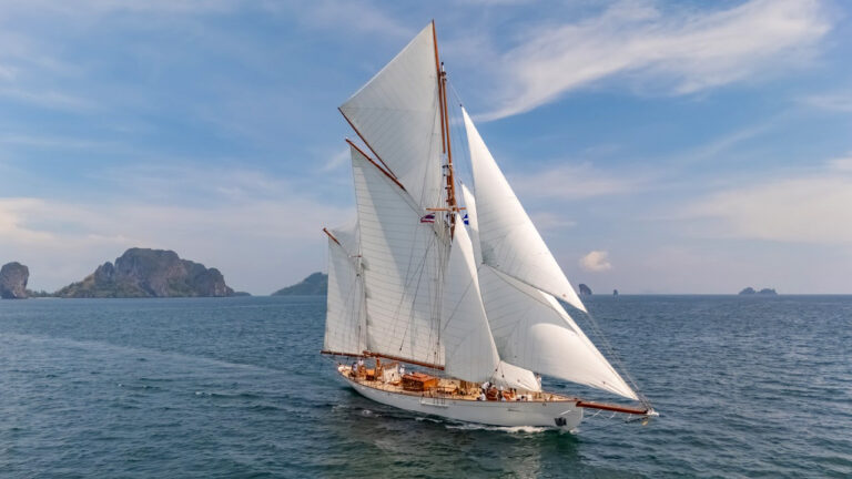 new sails for classic gaff ketch cariad 3