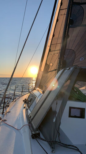 Staysail with Code Zero in race mode