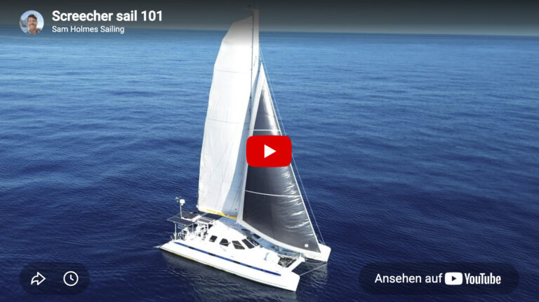 catamaran screecher sail 101 video