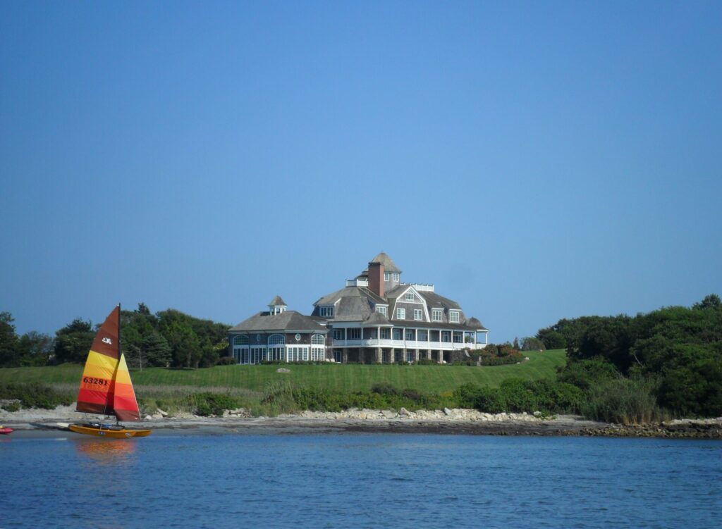 Hobie16 sailing at Gooseberry Beach, Rhode Island