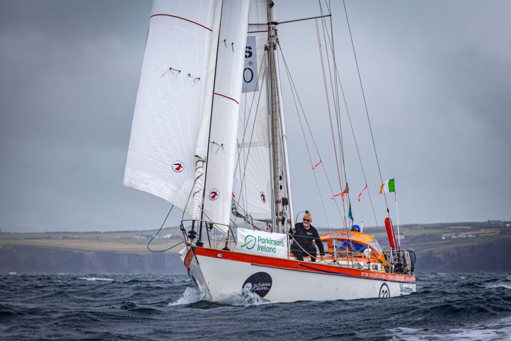 pat lawless sailing golden globe race with extremely durable sails from rolly tasker sails 1