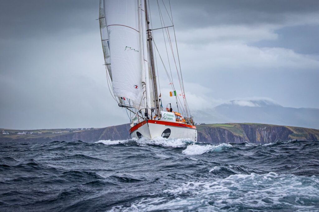 pat lawless sailing golden globe race with extremely durable sails from rolly tasker sails 5