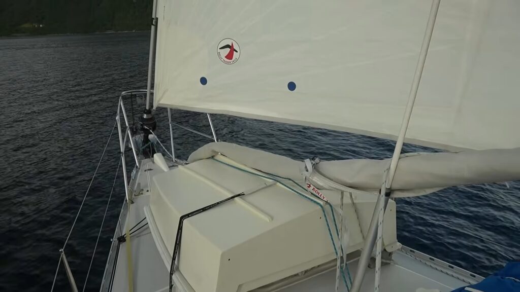 staysail pulled out of the way 1
